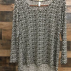 LuLaRoe Women's Uneven Hem Tunic Shirt LARGE